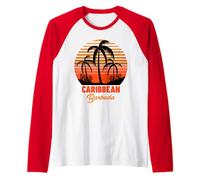 Barbuda Mar dei Caraibi Spiaggia Vacanza Maglia con Maniche Raglan