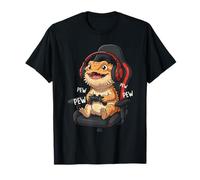Barbuto Dragon Gamer Lizard Videogioco Player Maglietta
