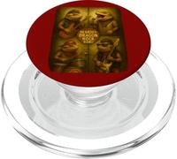 Barbuto Dragon Rock Band divertente Photobooth Selfie Chitarra PopSockets PopGrip per MagSafe