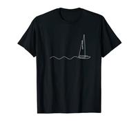 BARCA A VELA Bianco | Vela Marittima | marinaio | Capitano Maglietta