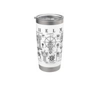 Barca a vela con timone nautico Capitano Vintage Patent Bicchiere termico in acciaio inox doppia parete