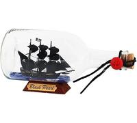 Barca A Vela in Una Bottiglia, Modello di Nave Perla Nera, Modello di Bottiglia alla Deriva Craft Boat, Nave E Kit Barca Vessel Set Regali (22 * 9,2 * 11 Cm)
