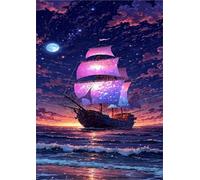 Barca a vela panoramica sul mare - Puzzle 2000 Pezzi - puzzle Fai da te, Intrattenimento Creativo, Puzzles Classico Arte,Regalo per Adulti dai 14 anni 100 x 70 cm