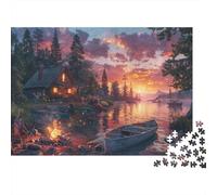 Barca a vela Puzzle 1000 Pezzi Adulti In Cabaña tramonto Stampa Ad Alta DefinizioneUn Puzzle Per Giochi Di Puzzle Per Lo Sviluppo CognitivoIdeale Per Fun Fresent & Activity Per La CasaIl Puzzle Pi
