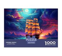 barca a vela Puzzle 1000 Piezas Rompecabezas 70x50cm/1000pcs Regalos Para Adultos Y Niños Cartón 100% Reciclado Juegos Únicos De Desafío