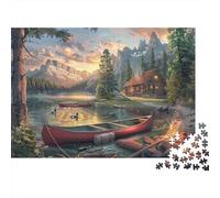 Barca a vela Puzzles 1000 Pezzi In Lago del mattino cartone Spesso, Un Puzzles Per Enigma Per Il Relax Mentale, Ideale Per Partita Puzzle Game, Puzzle 70x50cm/1000pcs