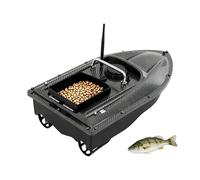 Barca da pesca da 500 m, con luce LED, carico da 1,5 kg, ricaricabile, con doppio motore, in ABS e acciaio inox, ritorno automatico
