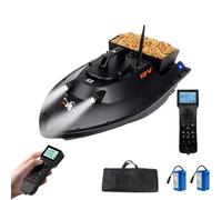 Barca da pesca RC con GPS, ritorno automatico, luci notturne, portata 600 m, carico 3,5 kg per esche efficienti e consegna gancio