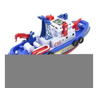 Barca dei pompieri elettrici - Barca dei pompieri dei cartoni animati, giochi a spruzzo d'acqua, barca leggera musicale | Giocattoli interattivi a spruzzo automatico per bambini Divertimento in acqua