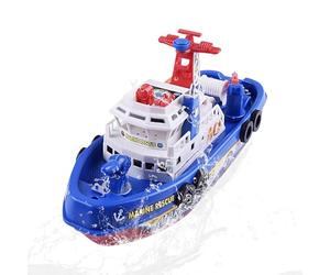 Barca dei Pompieri Giocattolo - Barca dei pompieri elettrica per bambini e bambine | Giocattolo Impermeabile che Sparge Acqua,per Bambini e Bambine Vasca Piscina Spiaggia Bagno Estate Compleanno Ester