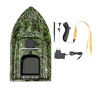 Barca di Lancio per Pesca Barca di Esca per Pesca Barca di Esca Telecomandata da 500 Metri Manico Pieghevole, Capacità 1,5 kg, Adatta per Lago, Fiume, Mare, (Barca Mimetica Barca)