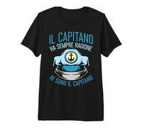 Barca Divertente Il Capitano Ha Sempre Ragione Maglietta Premium