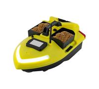 Barca esca con GPS, Barca di avviamento telecomandato 500m, Doppio motore, Crociera automatica, con Batterie Borsa per il trasporto, Pesca senza fili per Piscine Laghi (Grigio, due scatole per esca)