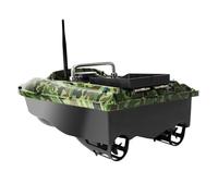 Barca Esca Radiocomandata, Primer RC, Telecomando 500 M, Giroscopio, LED | ChiicCluttr Pesca Lago RivièRe Mare, Batteria 5200mA, Contenitore 1,5 Kg, ABS Acciaio Inossidabile, 49 X 27 X 16 Cm