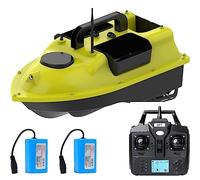 Barca Esca Telecomandata GPS, Barca RC Esca da Pesca Intelligente, Caricamento 2kg, Alimentazione Automatica, Ritorno, Barca Nido da Pesca Telecomandata 500m,2battery-12000mah
