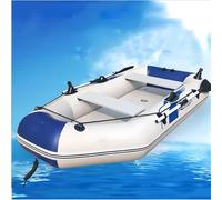 Barca gonfiabile a zattera, galleggiante portatile in PVC durevole, per canottaggio, pesca, caccia sui laghi e fiumi