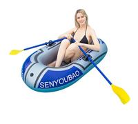 Barca Gonfiabile - Barca da Caccia Gonfiabile Pieghevole, zattera di Piscina | Kayak Multifunzionale con camere d'Aria indipendenti per Viaggi e galleggianti sui Laghi fluviali