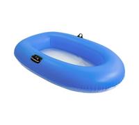 Barca gonfiabile con fondo trasparente, 160 x 110 cm, resistente e leggera, portatile, compatta, ideale per bambini, adulti, galleggianti rilassanti, libero, spiaggia, fiume