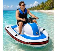 Barca Jet Gonfiabile 2 Posti per Avventure in Acqua e Famiglia 500W16Ah