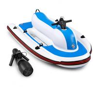 Barca Jet Gonfiabile 2 Posti per Avventure Outdoor Acquatiche 500W16Ah