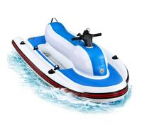 Barca Jet Gonfiabile Elettrica con Motore per Avventure in Acqua 700W16Ah