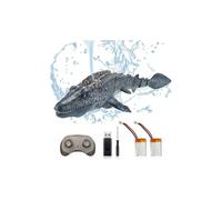 Barca Mosasauru telecomandata OBEST da 2,4 GHz per bambini, barche squalo RC, spruzzi d'acqua, piscina