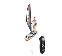 Barca per auto telecomandata - Nave elettrica ad alta velocità, display a LED luminoso, scafo resistente all'acqua | Stabile pilota da biliardo radiocomandato da 2,4 GHz per esplorazioni all'aperto, a