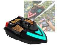 Barca per esche GPS professionale, 500 m - 5200 mAh, telecomando con 100 waypoint, 3 scatole per esche (capacità 2 kg), impermeabile in ABS e ritorno automatico per la pesca alla carpa in mare