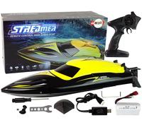 Barca RC a motore 2,4 GHz gialla 35 km/h