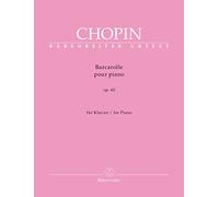 Barcarolle for Piano in F-sharp major op. 60. Urtext Edition