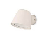 BARCELLONA LED Applique da esterno LED ALBA. Luce calda da parete 5W GU10 inclusa - IP44 resistente all'acqua. Lampada da parete da esterno moderna in alluminio Bianco per terrazza, balcone o veranda