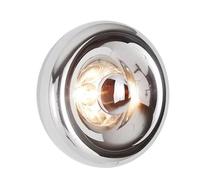 Barcellona LED Applique da parete rotondo in vetro cromato Ø30 cm LIPS luce inderieta E27 G45 Luminaria da parete interna moderna Efeito Espelho decorativa per stanza Quarto Corridoio Hotel Design