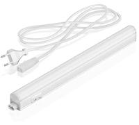 Barcellona Led Multipresa LED sotto armadi e cabinet, luce bianca neutra, illuminazione sotto mobile con interruttore della luce, 8 W, 4000 K, 680 lm, bianco