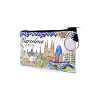 Barcellona portafoglio, portafoglio Park Güell, vari modelli di souvenir di viaggio, Sagrada Familia, mosaico Gaudí, souvenir di Barcellona