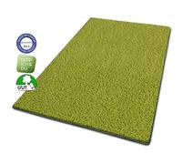 Barcellona Shaggy Runner Tappeto Lungo Verde Chiaro Larghezza 80cm Made Germania