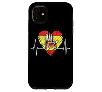 Barcellona Skyline Heartbeat Spagna Bandiera Sagrada Familia Custodia per iPhone 11