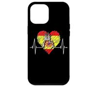 Barcellona Skyline Heartbeat Spagna Bandiera Sagrada Familia Custodia per iPhone 12 Pro Max