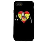 Barcellona Skyline Heartbeat Spagna Bandiera Sagrada Familia Custodia per iPhone SE (2020) / 7/8