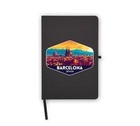 Barcellona Spagna Europa Travel Notebook, pagine vuote, copertina in ecopelle, agenda, diario, quaderno di lavoro