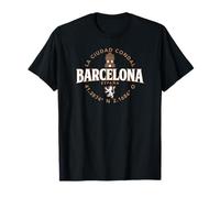 Barcellona Spagna Label Coordinate 2C Maglietta