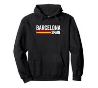 Barcellona Spagna Souvenir Bandiera Bandera España Uomini Donne Ragazza Felpa con Cappuccio