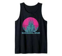 Barcellona Spagna Souvenir España Sagrada Familia Skyline Canotta