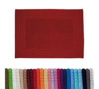 Barceló Hogar Tappeto da Bagno Liscia Diamante, 100% Cotone Spugna Americana 800 g/m², Misura 50 x 70 cm, Colore Lilla, Extra Morbido e Super Assorbente, Lavabile in Lavatrice, 20 Granata, 50 x 70 cm