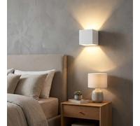BARCELONA LED Applique da Parete DENIS G9 in Gesso Bianco, Piccolo ed Elegante, Design Moderno e Classico di Lusso in Stile Vintage per Soggiorno, Camera da Letto e Hotel