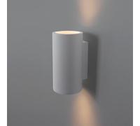 BARCELONA LED Applique da Parete Gesso Bianco GU10 Trabis Up Down, Lampada da Parete Piccola Moderna Stile Nordico Verniciabile, Illuminazione Interna Soggiorno Camera Hotel