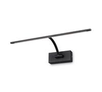 BARCELONA LED Applique da Parete LED 6W per Quadri, Nero Alluminio, 2700K Luce Calda, Lampada da Parete Orientabile 120°, Illuminazione Quadri e Opere d’Arte per Interni IP20