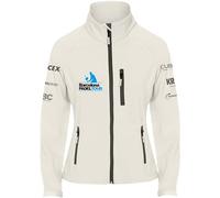 Barcelona Padel Tour | Giacca Softshell Impermeabile da Donna con Zip e Stampa Speciale Padel | Abbigliamento Sportivo Bianco