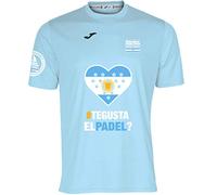 Barcelona Padel Tour | Maglietta Tecnica a Manica Corta | da Uomo | in Tessuto Micro Mesh Traspirante con Cuore Love Padel e Bandiere del Paese