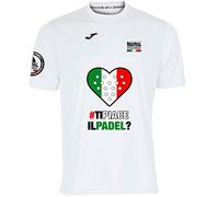Barcelona Padel Tour | Maglietta Tecnica a Manica Corta | da Uomo | in Tessuto Micro Mesh Traspirante con Cuore Love Padel e Bandiere del Paese