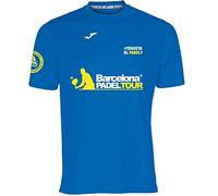 Barcelona Padel Tour | Maglietta Tecnica a Manica Corta | Joma Te Gusta El pádel | per Uomo | Padel Special Stampa | Tocco Morbido e Asciugatura Rapida | Abbigliamento Sportivo XL